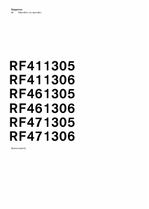 Priročnik Gaggenau RF411306 Zamrzovalnik