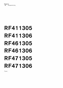 Brugsanvisning Gaggenau RF471306 Fryser