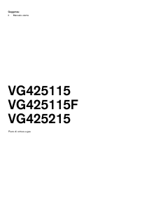 Manuale Gaggenau VG425215 Piano cottura