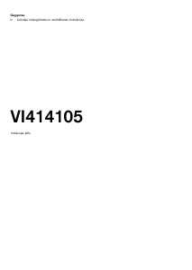 Rokasgrāmata Gaggenau VI414105 Plīts virsma