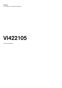 Brugsanvisning Gaggenau VI422105 Kogesektion
