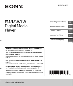 Bedienungsanleitung Sony DSX-A202UI Autoradio