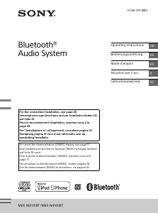 Handleiding Sony MEX-N4100BT Autoradio