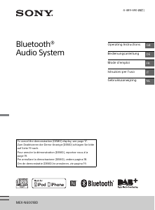 Handleiding Sony MEX-N6001BD Autoradio