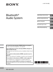 Handleiding Sony MEX-N6002BD Autoradio