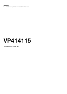 Rokasgrāmata Gaggenau VP414115 Plīts virsma