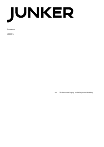 Bruksanvisning Junker JR38IT55 Kokeplate