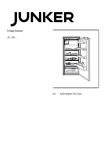 Manual Junker JC20GCSE0 Refrigerator