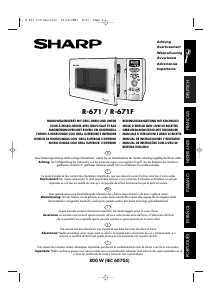 Bedienungsanleitung Sharp R-671F Mikrowelle