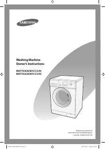 Manual Samsung WD7702C8W Washing Machine