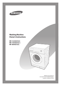 Handleiding Samsung WF-J1054V Wasmachine