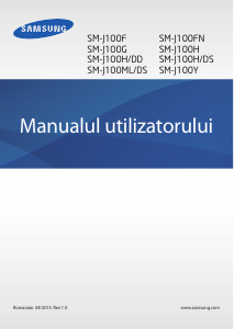 Manual Samsung SM-J100G Galaxy J1 Telefon mobil