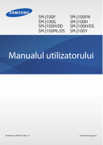 Manual Samsung SM-J100H Galaxy J1 Telefon mobil