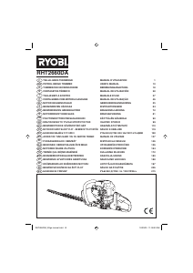 Manual de uso Ryobi RHT2660DA Tijeras cortasetos
