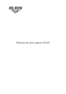 Manual Ruris RX19 Mașină de tuns iarbă