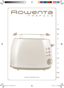 Bruksanvisning Rowenta TT606030 Preface Brödrost