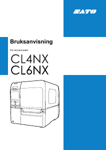 Bruksanvisning SATO CL6NX Etikettskrivare