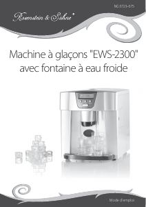 Mode d’emploi Rosenstein and Söhne EWS-2300 Machine à glaçons