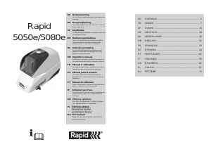 Mode d’emploi Rapid 5050e Agrafeuse de bureau