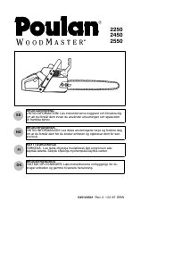 Käyttöohje Poulan 2250 WoodMaster Ketjusaha