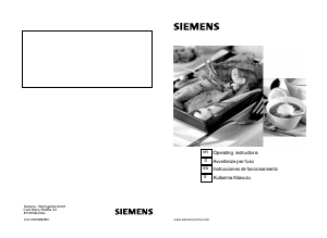 Manual de uso Siemens EC615PB90Y Placa