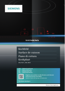 Mode d’emploi Siemens ET601FN17Y Table de cuisson