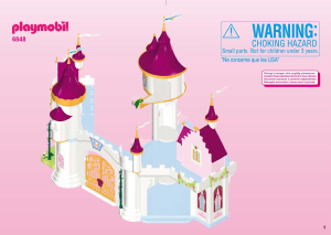 Manual de uso Playmobil set 6848 Fairy Tales Gran palacio de princesas