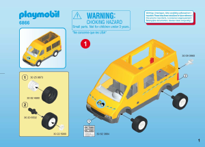 Handleiding Playmobil set 6866 City Life Schoolbus