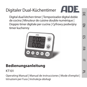 Handleiding ADE KT 101 Kookwekker