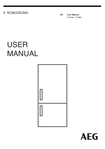 Manual AEG RCB632E2MX Fridge-Freezer