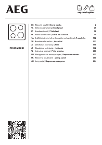 Handleiding AEG NIK85M30IB Kookplaat