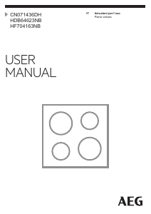 Manuale AEG CN071436DH Piano cottura