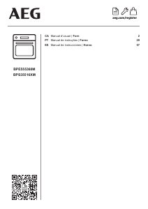 Manual de uso AEG BPE555360M Horno