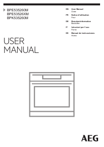 Manual AEG BPE53526XM Oven