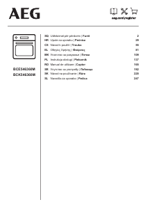 Manual AEG BCE546360M Cuptor
