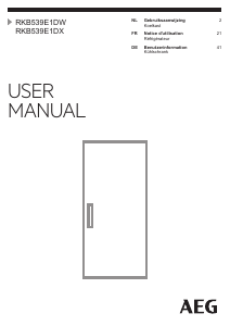 Bedienungsanleitung AEG RKB539E1DX Kühlschrank