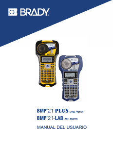 Manual de uso Brady BMP 21-LAB Rotuladora