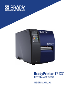 Manual Brady i7100 Label Printer