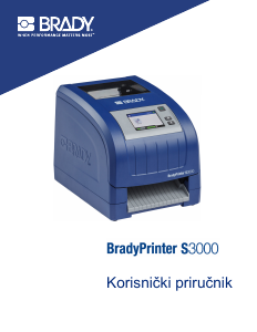 Priručnik Brady S3000 Pisač naljepnica