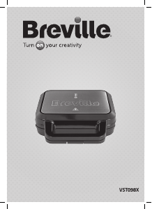 Bruksanvisning Breville VST098X Smörgåsgrill