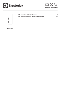 Manual Electrolux IK2720BL Fridge-Freezer