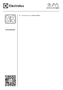 Manuale Electrolux KCC83443CK Piano cottura