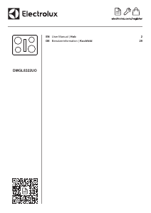 Manual Electrolux DMGL8322UO Hob