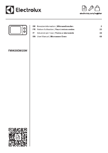 Manuale Electrolux FMW29EMGSW Microonde
