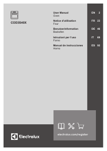 Mode d’emploi Electrolux COD3S40X Four