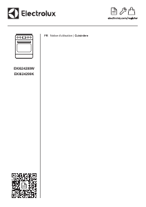Mode d’emploi Electrolux EKI624299K Cuisinière
