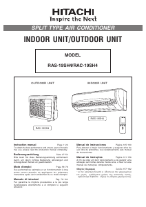 Manual Hitachi RAS-19SH4 Air Conditioner