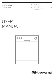 Bruksanvisning Husqvarna QB8370W Diskmaskin