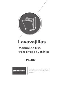 Manual Infiniton LPL-402 Máquina de lavar louça