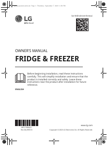 Rokasgrāmata LG GSM32HSBEH Ledusskapis ar saldētavu